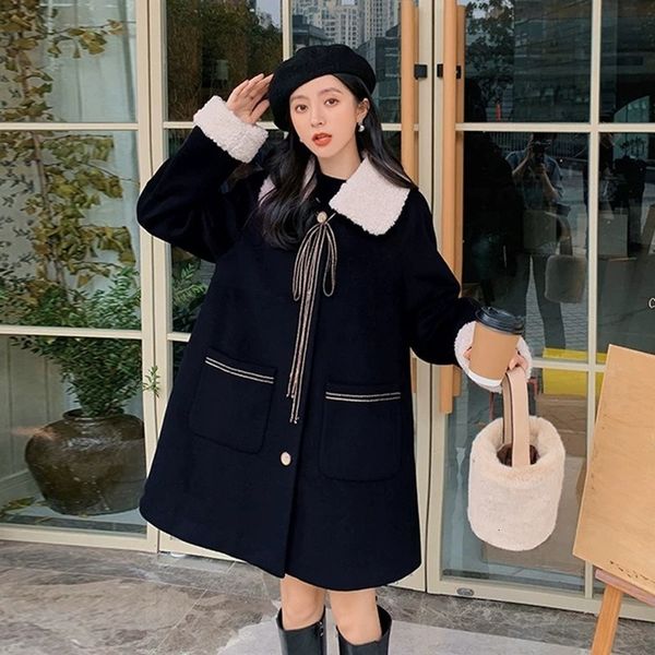 2021 new wool collar women's winter wear loose straight tube single button cool soft overcoat avdm, Black;brown
2021 new wool collar women's winter wear loose straight tube single button cool soft overcoat avdm, Black;brown