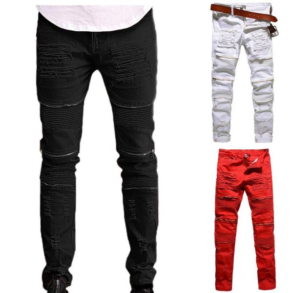men's jeans oversized ripped skinny mens casual plain stretch slim fit distressed denim long pants pleated trousers, Blue
men's jeans oversized ripped skinny mens casual plain stretch slim fit distressed denim long pants pleated trousers, Blue