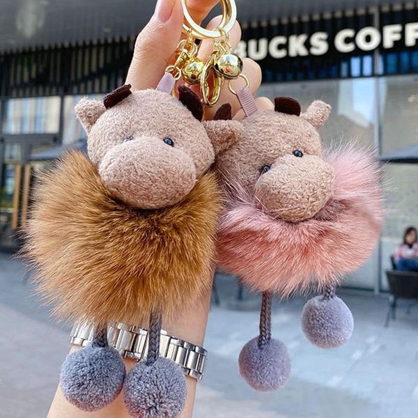 keychains 1pcs year bull fur ball plush toys cute calf doll small cow pendant keychain children's for girl, Silver
keychains 1pcs year bull fur ball plush toys cute calf doll small cow pendant keychain children's for girl, Silver