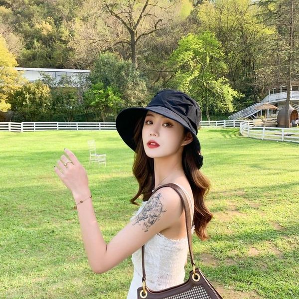 bucket hat plain white fashion sunshade metal bule fisherman's hat women's sun protection simple literature and art leisure basin, Blue;gray
bucket hat plain white fashion sunshade metal bule fisherman's hat women's sun protection simple literature and art leisure basin, Blue;gray