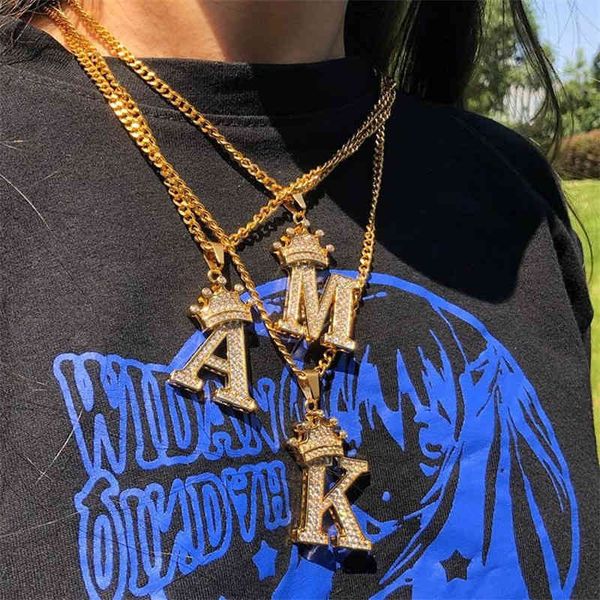 stainless steel zircon alphabet pendant necklaces hiphop women men crown hip hop gold chain initial letter, Silver
stainless steel zircon alphabet pendant necklaces hiphop women men crown hip hop gold chain initial letter, Silver