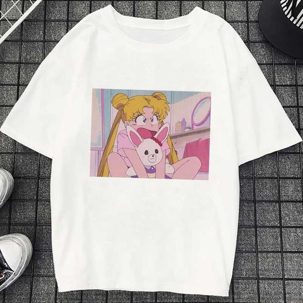 camiseta mujer clothes summer thin women t shirt section sailor moon fashion print vogue harajuku aesthetic girls, White
camiseta mujer clothes summer thin women t shirt section sailor moon fashion print vogue harajuku aesthetic girls, White