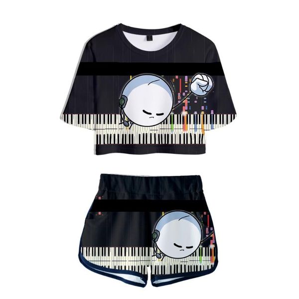 women's tracksuits set henry stickmin dew navel sport girls short sleeve tracksuit beautiful two pieces sets 3d t-shirts shorts pant, Gray
women's tracksuits set henry stickmin dew navel sport girls short sleeve tracksuit beautiful two pieces sets 3d t-shirts shorts pant, Gray