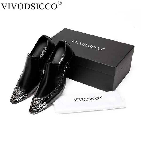 dress shoes vivodsicco men luxury classic genuine leather rivets prom italian for formal party wedding, Black
dress shoes vivodsicco men luxury classic genuine leather rivets prom italian for formal party wedding, Black