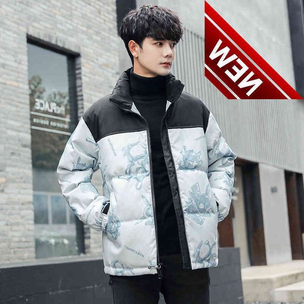 light down jacket men's short winter 21 new stand-up collar coat fashionable casual thickened animal motifs, Black
light down jacket men's short winter 21 new stand-up collar coat fashionable casual thickened animal motifs, Black