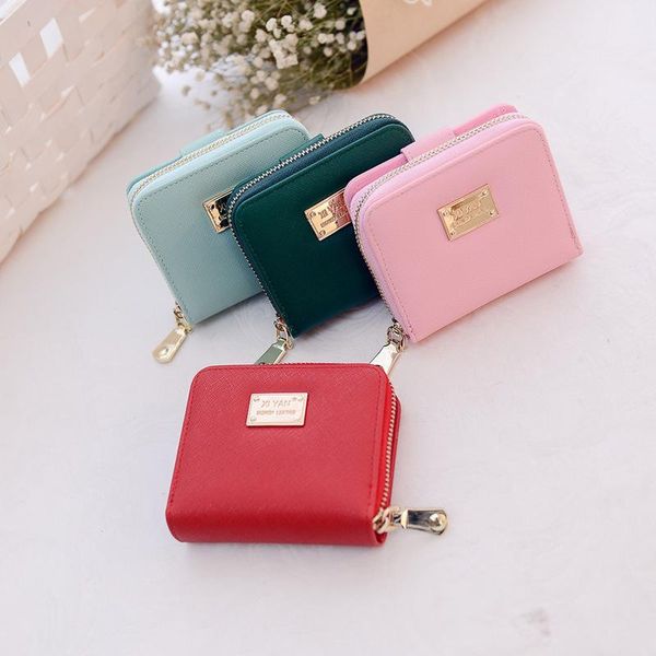 wallets wallet women 2021 fashion female short zipper candy color pu leather small coin purses card holder carteira, Red;black
wallets wallet women 2021 fashion female short zipper candy color pu leather small coin purses card holder carteira, Red;black
