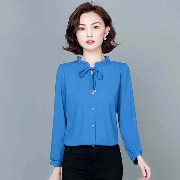 korean women blouses long sleeve shirts woman chiffon plus size bow tie ladies pink shirt 210427, White
korean women blouses long sleeve shirts woman chiffon plus size bow tie ladies pink shirt 210427, White