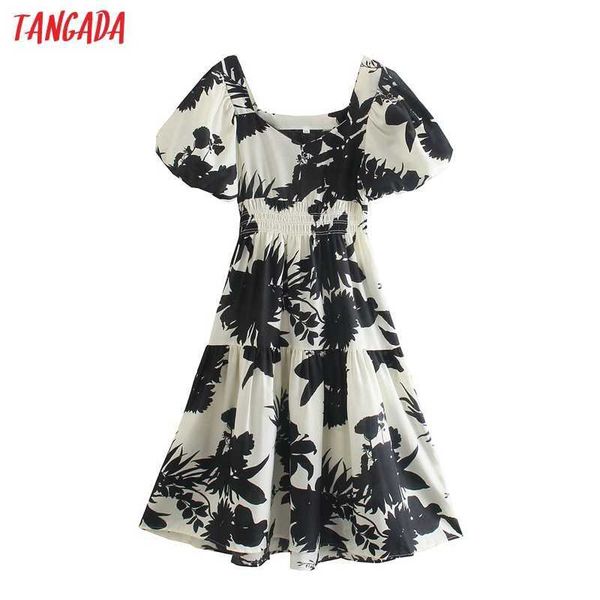 tangada summer women leaves print french style dress puff short sleeve ladies sundress 2w98 210609, Black;gray
tangada summer women leaves print french style dress puff short sleeve ladies sundress 2w98 210609, Black;gray