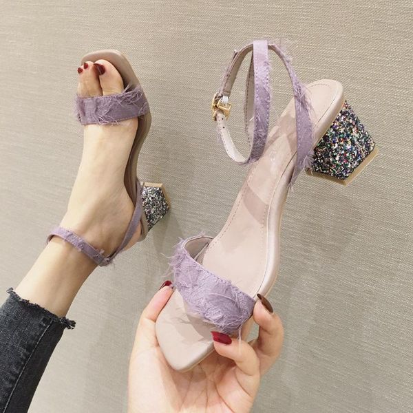 5.5cm sandales talon femme block heels square-toe slingbacks heel with colorful crystal decorate lady's sandals, Black
5.5cm sandales talon femme block heels square-toe slingbacks heel with colorful crystal decorate lady's sandals, Black