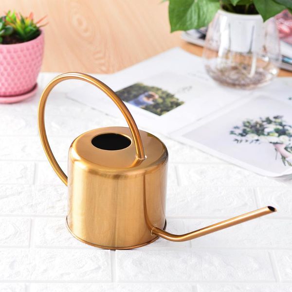 watering equipments 1300ml golden garden can stainless steel with long handle controls water flow for plants flower
watering equipments 1300ml golden garden can stainless steel with long handle controls water flow for plants flower