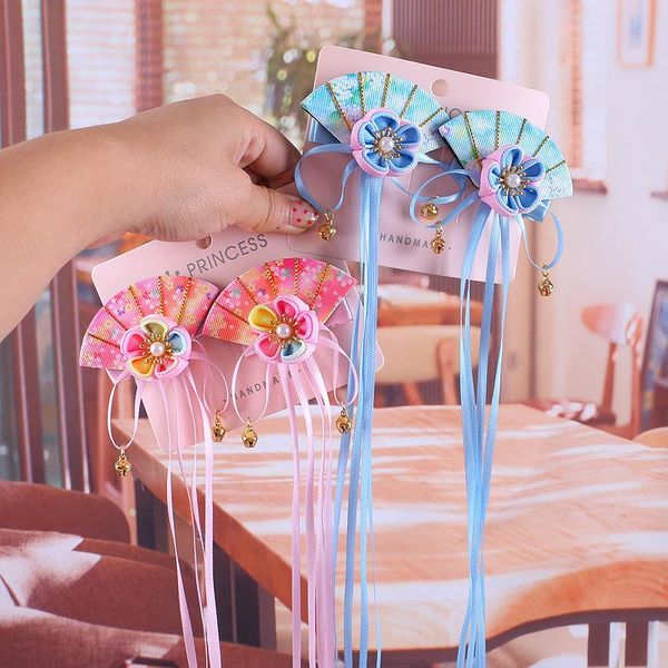 chinese style retro fan hairpin cute girl colorful flower hair clips hanfu headdress long tassel pendant children's barrettes accessori, Slivery;white
chinese style retro fan hairpin cute girl colorful flower hair clips hanfu headdress long tassel pendant children's barrettes accessori, Slivery;white