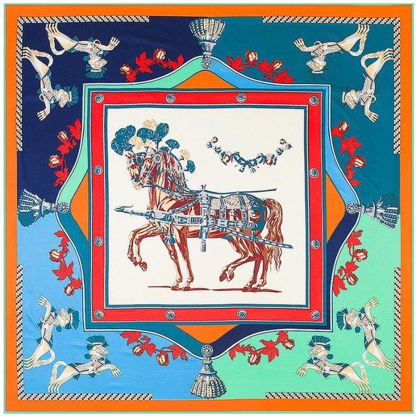 scarves 100% twill silk women scarf europe design foulard 130*130cm french horses print square fashion shawls wraps, Blue;gray
scarves 100% twill silk women scarf europe design foulard 130*130cm french horses print square fashion shawls wraps, Blue;gray