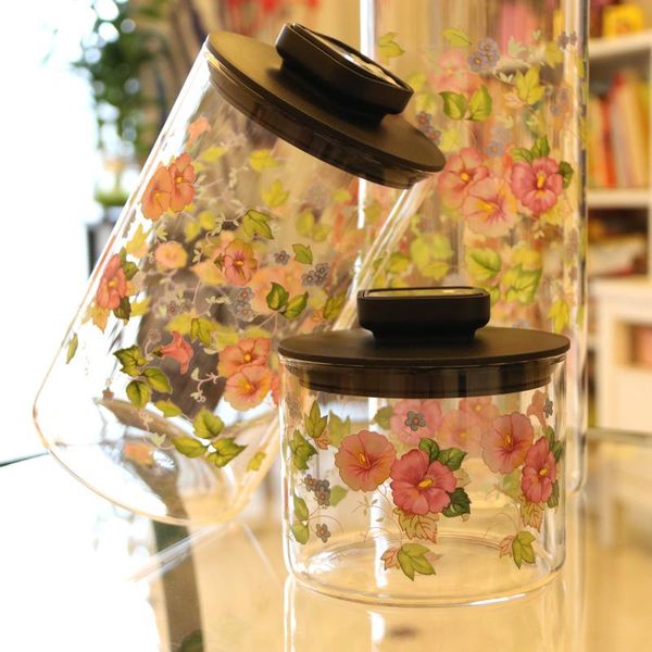 storage bottles & jars morning glory pattern transparent thickened glass sealed tank preservation box high temperature resistance
storage bottles & jars morning glory pattern transparent thickened glass sealed tank preservation box high temperature resistance