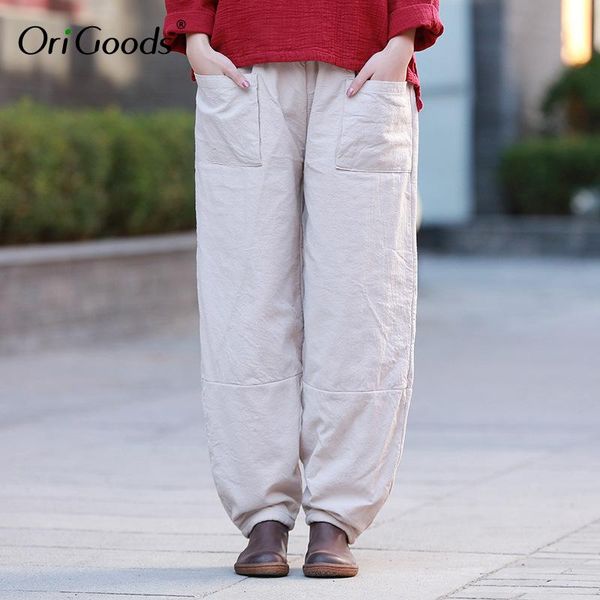women's pants & capris origoods cotton quilted women harem thick warm padded elastic waist original winter trousers c196, Black;white
women's pants & capris origoods cotton quilted women harem thick warm padded elastic waist original winter trousers c196, Black;white