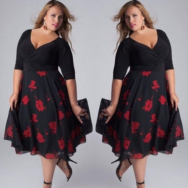 35 amp plus size womens dress boho v neck floral maxi party beach vestidos verano mujer sukienka, Black;gray
35 amp plus size womens dress boho v neck floral maxi party beach vestidos verano mujer sukienka, Black;gray