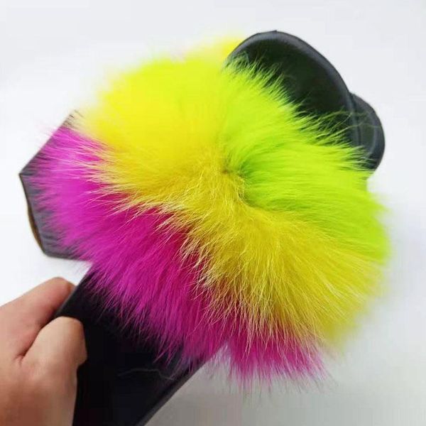 women summer real fur slippers ladies sandals furry home slides girl fluffy shoes woman courtyard snug sneakers 36-45, Black
women summer real fur slippers ladies sandals furry home slides girl fluffy shoes woman courtyard snug sneakers 36-45, Black