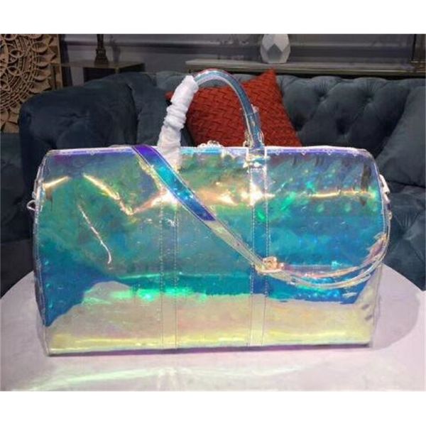 luxury handbags and storage classic laser flash pvc 50cm transparent duffle bag brilliant colour luggage travel crossbod
luxury handbags and storage classic laser flash pvc 50cm transparent duffle bag brilliant colour luggage travel crossbod