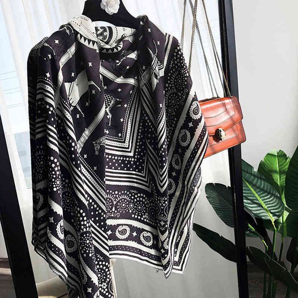 scarves yajun style high end 140 silk cashmere large square scarf office air conditioning room travel scarf shawl female, Blue;gray
scarves yajun style high end 140 silk cashmere large square scarf office air conditioning room travel scarf shawl female, Blue;gray