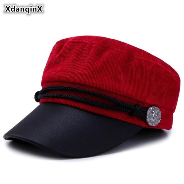 berets xdanqinx autumn women hat elegant fashion women's army military hats british vintage flat cap female student caps snapback, Blue;gray
berets xdanqinx autumn women hat elegant fashion women's army military hats british vintage flat cap female student caps snapback, Blue;gray