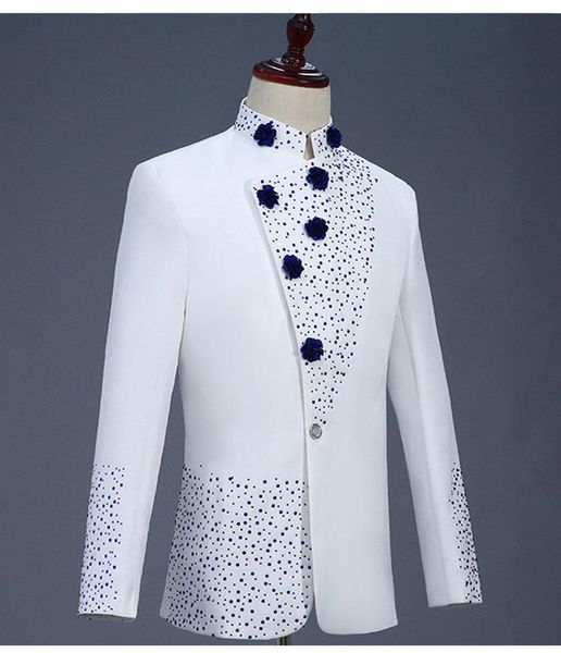 men's suits & blazers 2 pieces wedding for men retro zhongshan suit chinese style dress white diamond-inlaid collar blazer, White;black
men's suits & blazers 2 pieces wedding for men retro zhongshan suit chinese style dress white diamond-inlaid collar blazer, White;black