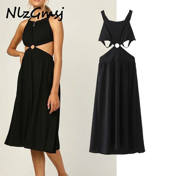 dres backless halter vintage black night out party es summer vestido 04 210628, Black;gray
dres backless halter vintage black night out party es summer vestido 04 210628, Black;gray