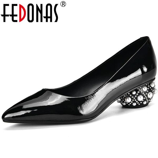dress shoes fedonas fashion pearl decoration ladies genuine leather point toe strange heels pumps summer shallow party woman, Black
dress shoes fedonas fashion pearl decoration ladies genuine leather point toe strange heels pumps summer shallow party woman, Black