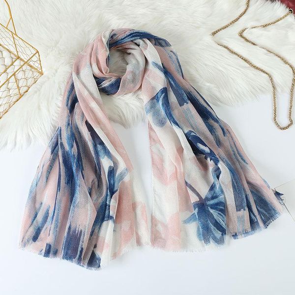 scarves balinese yarn gold silk printing gradual change scarf air conditioning warm women's changeable sunshade shawl baotou, Blue;gray
scarves balinese yarn gold silk printing gradual change scarf air conditioning warm women's changeable sunshade shawl baotou, Blue;gray