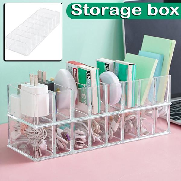 storage boxes & bins deskorganizer 8 cells clear charging cable charger box multifunctional small items pins note pads case est
storage boxes & bins deskorganizer 8 cells clear charging cable charger box multifunctional small items pins note pads case est