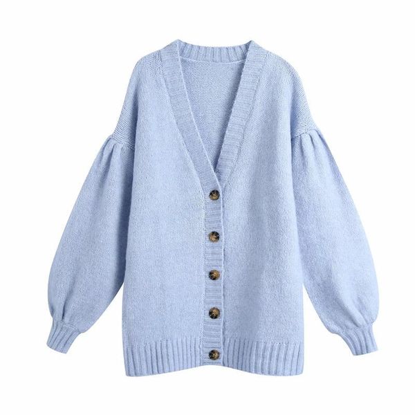 women's knits & tees stylish chic blue loose knitted cardigans women fashion single breasted v-neck sweater coat girls casual streetwea, White
women's knits & tees stylish chic blue loose knitted cardigans women fashion single breasted v-neck sweater coat girls casual streetwea, White
