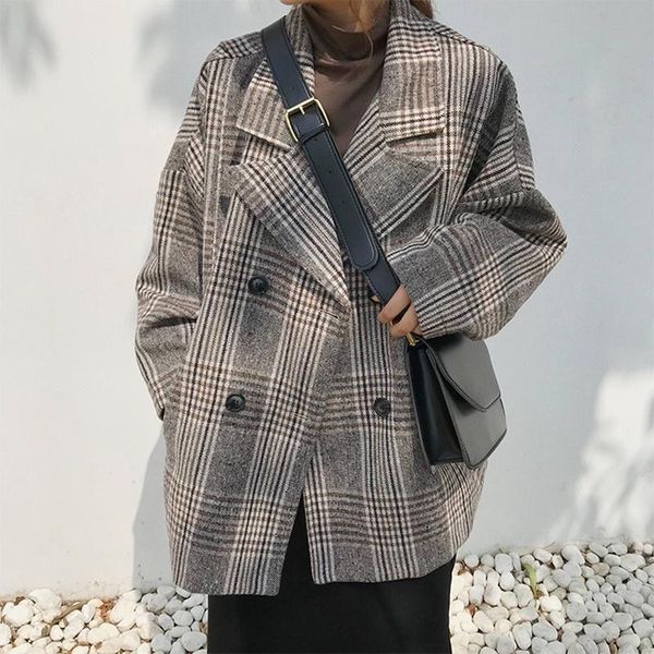 women's suits & blazers checkered suit, loose and exquisite jacket, double button, large, z29, fashion, early spring 2021, White;black
women's suits & blazers checkered suit, loose and exquisite jacket, double button, large, z29, fashion, early spring 2021, White;black