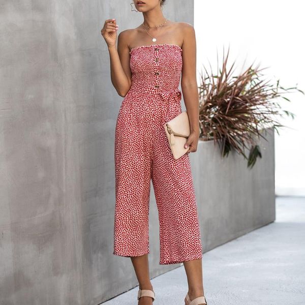 women's jumpsuits & rompers fashion women summer bodysuit floral printed strapless wrap chest button pocket sleeveless backless beach j, Black;white
women's jumpsuits & rompers fashion women summer bodysuit floral printed strapless wrap chest button pocket sleeveless backless beach j, Black;white