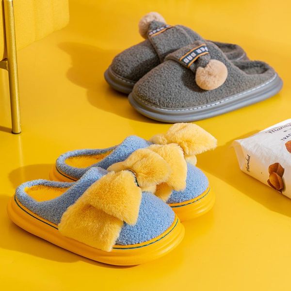 slippers big bow cotton female autumn and winter indoor warmth cute plush thick-soled half-pack with for lovers, Black
slippers big bow cotton female autumn and winter indoor warmth cute plush thick-soled half-pack with for lovers, Black