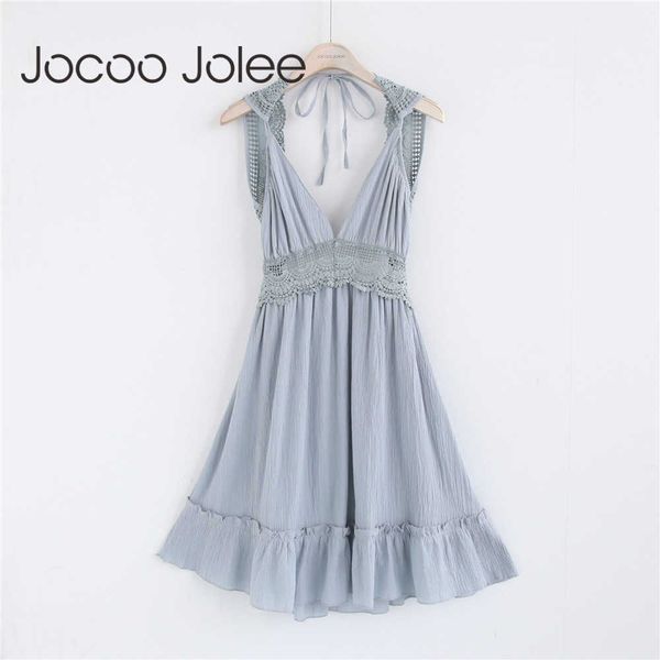 jocoo jolee women mini dress backless summer elegant strap sundress vestidos mujer de festa style ladies fashion 210619, Black;gray
jocoo jolee women mini dress backless summer elegant strap sundress vestidos mujer de festa style ladies fashion 210619, Black;gray