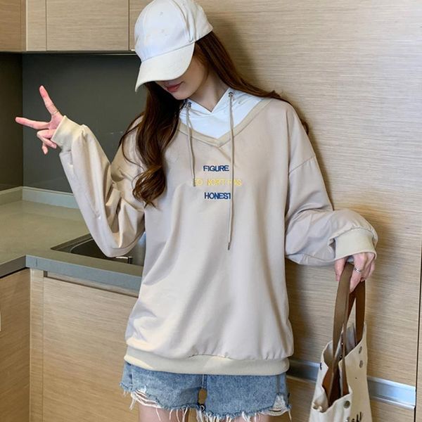 women's hoodies & sweatshirts autumn hooded sweatshirt women fashion letter embroidery thin woman long sleeve harajuku kawaii pullover, Black
women's hoodies & sweatshirts autumn hooded sweatshirt women fashion letter embroidery thin woman long sleeve harajuku kawaii pullover, Black