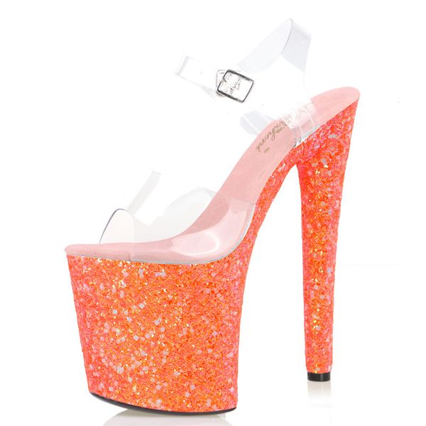 sandals ltarta 20cm orange sequined glitter pole dance transparent high heels fish mouth model catwalk nightclub lyp 4vr4, Black
sandals ltarta 20cm orange sequined glitter pole dance transparent high heels fish mouth model catwalk nightclub lyp 4vr4, Black