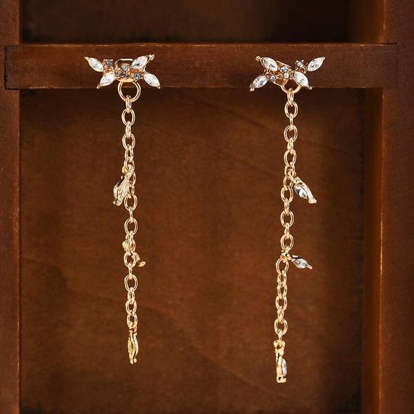 fashion cute bow bride tassels wedding plated and rose gold drangles earrings for women jewelry dangle & chandelier, Silver
fashion cute bow bride tassels wedding plated and rose gold drangles earrings for women jewelry dangle & chandelier, Silver