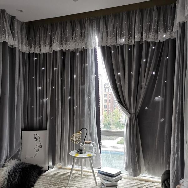 curtain & drapes double layer hollow out stars blackout for living room window curtains with valance bedroom voile el home decoration
curtain & drapes double layer hollow out stars blackout for living room window curtains with valance bedroom voile el home decoration