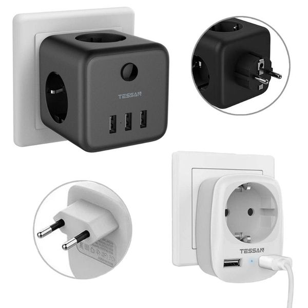 smart power plugs tessan eu black plug with socket adapter switch 3 ac outlets usb ports 5v 2.4a strip charger overload protection
smart power plugs tessan eu black plug with socket adapter switch 3 ac outlets usb ports 5v 2.4a strip charger overload protection