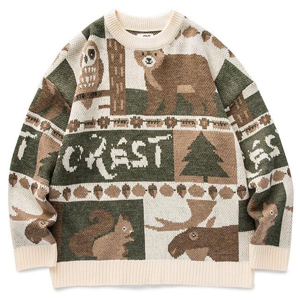 men's sweaters men jungle animal knitted sweater sueter masculino couple harajuku vintage casual knitwear pullover fashion autumn, White;black
men's sweaters men jungle animal knitted sweater sueter masculino couple harajuku vintage casual knitwear pullover fashion autumn, White;black