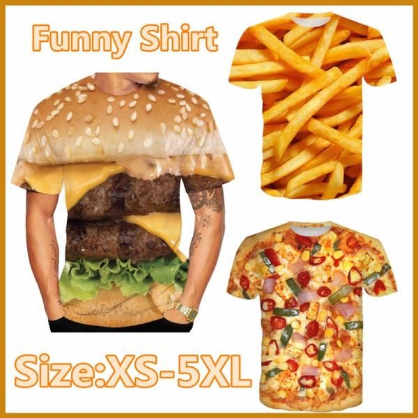 men's t-shirts fashion men 3d print t-shirt hamburger pizza chips t shirt summer casual, White;black
men's t-shirts fashion men 3d print t-shirt hamburger pizza chips t shirt summer casual, White;black