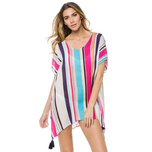 women's swimwear 2021 gestreiften tunika für strand badeanzug abdeckung ups chiffon kleid frauen bademode bikini cover up saida de prai, White;black
women's swimwear 2021 gestreiften tunika für strand badeanzug abdeckung ups chiffon kleid frauen bademode bikini cover up saida de prai, White;black
