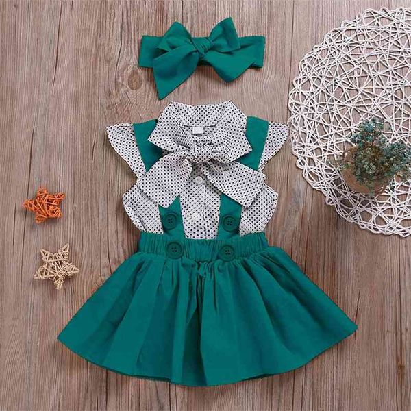 summer children sets casual short sleeve dot bow solid button strap skirt 2pcs girl boys clothes 18m-6t 210629, White
summer children sets casual short sleeve dot bow solid button strap skirt 2pcs girl boys clothes 18m-6t 210629, White