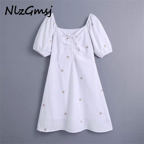 dres vintage short sleeve square collar summer light mini party white 05 210628, Black;gray
dres vintage short sleeve square collar summer light mini party white 05 210628, Black;gray