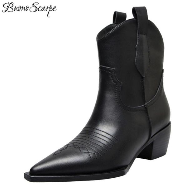 boots buono scarpe brand pointed toe square heels women ankle slip on classic western fashion punk party office shoes, Black
boots buono scarpe brand pointed toe square heels women ankle slip on classic western fashion punk party office shoes, Black