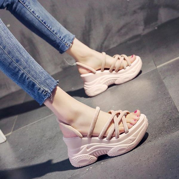 female sandal all-match two weare increasing height fashion womens shoes 2021 high heels clogs wedge espadrilles platform breath dress, Black
female sandal all-match two weare increasing height fashion womens shoes 2021 high heels clogs wedge espadrilles platform breath dress, Black