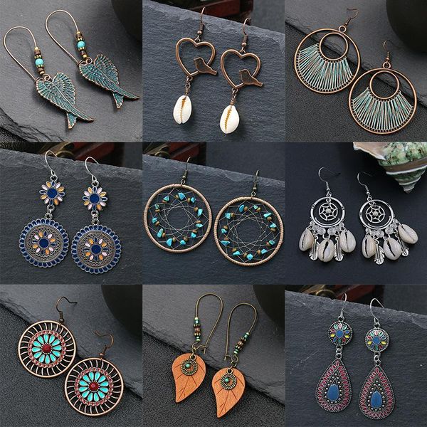 stud ethnic geometric shell tassel wood flower dangle drop hollow alloy carved earrings jewelry for women bohemian boucle d'oreille, Golden;silver
stud ethnic geometric shell tassel wood flower dangle drop hollow alloy carved earrings jewelry for women bohemian boucle d'oreille, Golden;silver