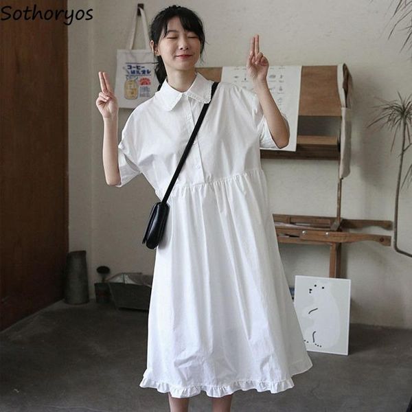 short sleeve dress women ruffle turn-down collar preppy style dresses womens loose sweet summer trendy chic leisure harajuku casual, Black;gray
short sleeve dress women ruffle turn-down collar preppy style dresses womens loose sweet summer trendy chic leisure harajuku casual, Black;gray
