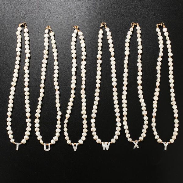 real freshwater pearl necklace choker for women alphabet a-z letter initial necklace buckle gold color pendant jewelry gift new, Silver
real freshwater pearl necklace choker for women alphabet a-z letter initial necklace buckle gold color pendant jewelry gift new, Silver