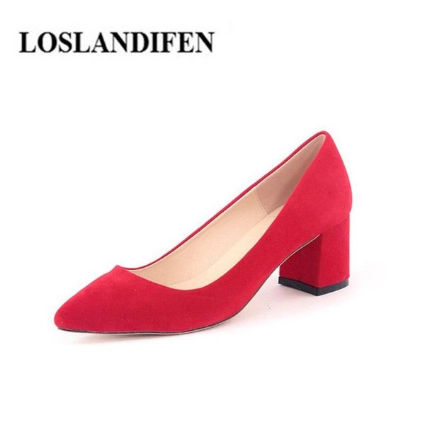 dress shoes loslandifen wedding women square high heel pointed toe sheepskin inside for 06981r size35-42 mujer zapato, Black
dress shoes loslandifen wedding women square high heel pointed toe sheepskin inside for 06981r size35-42 mujer zapato, Black