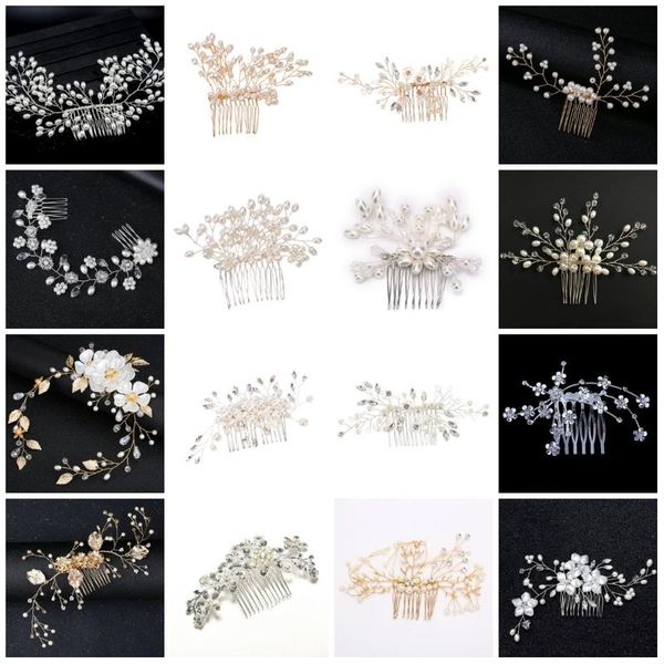 hair clips & barrettes handmade bridal crystal peals combs wedding accessories jewelry headpieces women ornaments, Golden;silver
hair clips & barrettes handmade bridal crystal peals combs wedding accessories jewelry headpieces women ornaments, Golden;silver